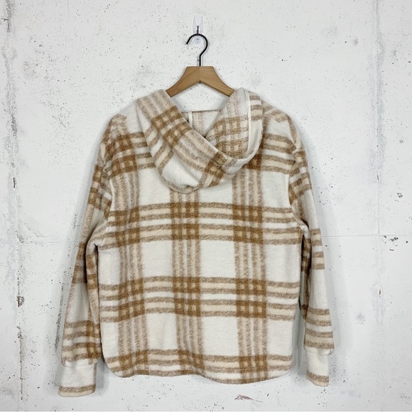 Joie Half Zip Plaid Fleece Pullover Sweater Size Small - Picture 7 of 11